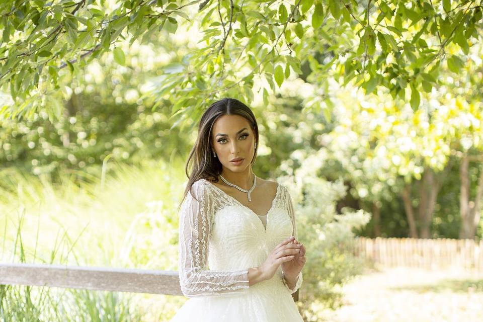 Makeup coiffure mariée