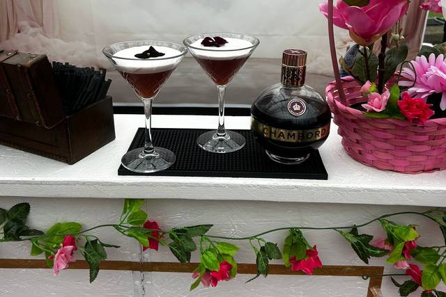 Cocktails sours pink