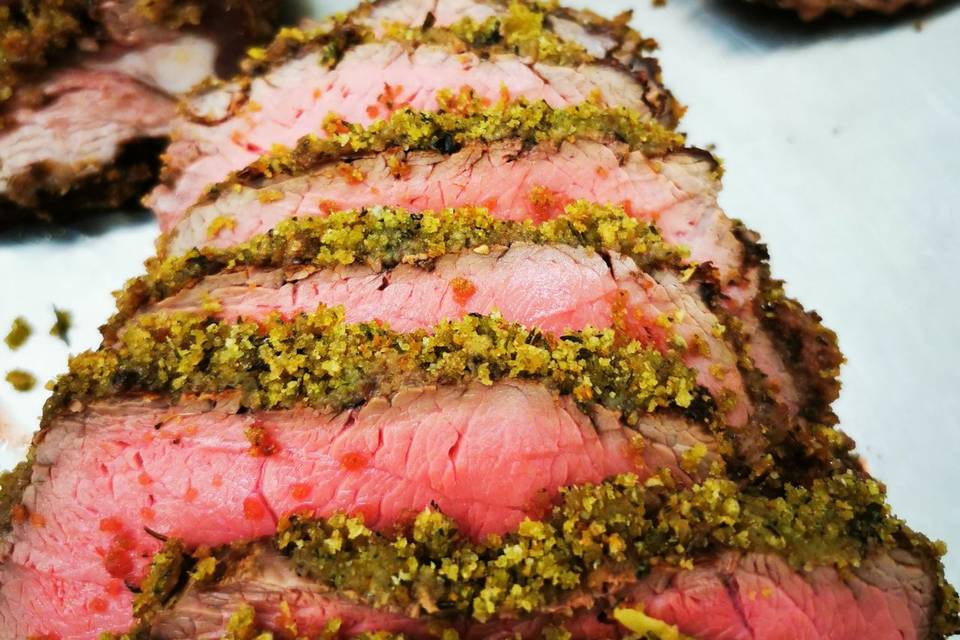 Boeuf en croute d'herbes