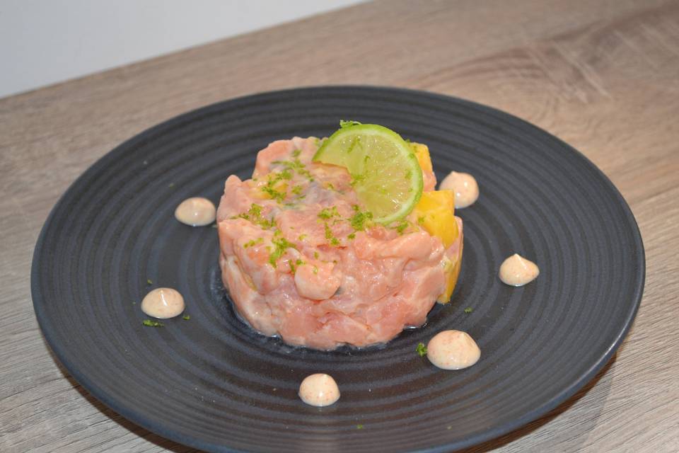 Tartare aux deux saumons