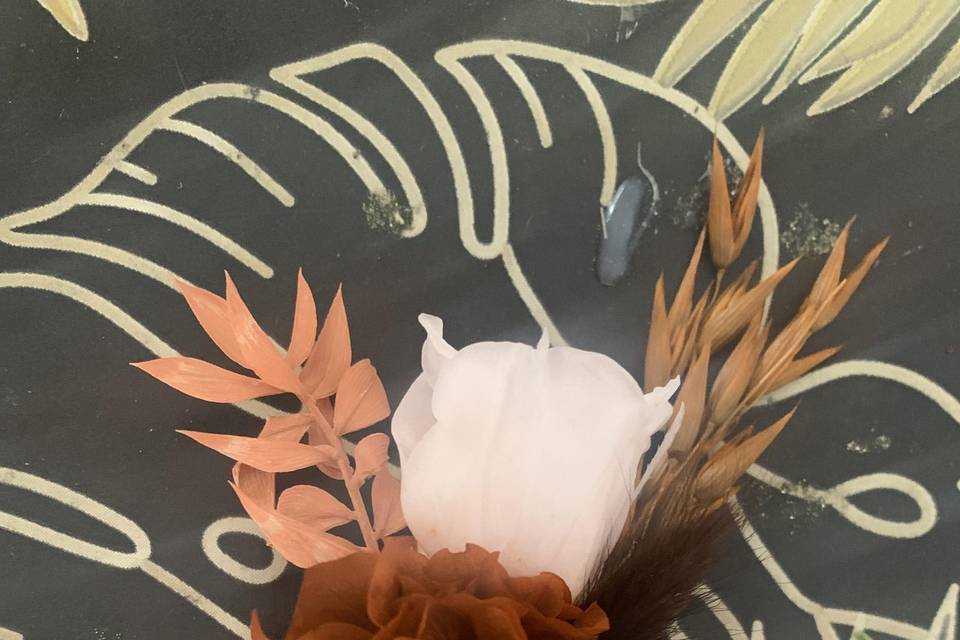 Boutonnière marié juin 25
