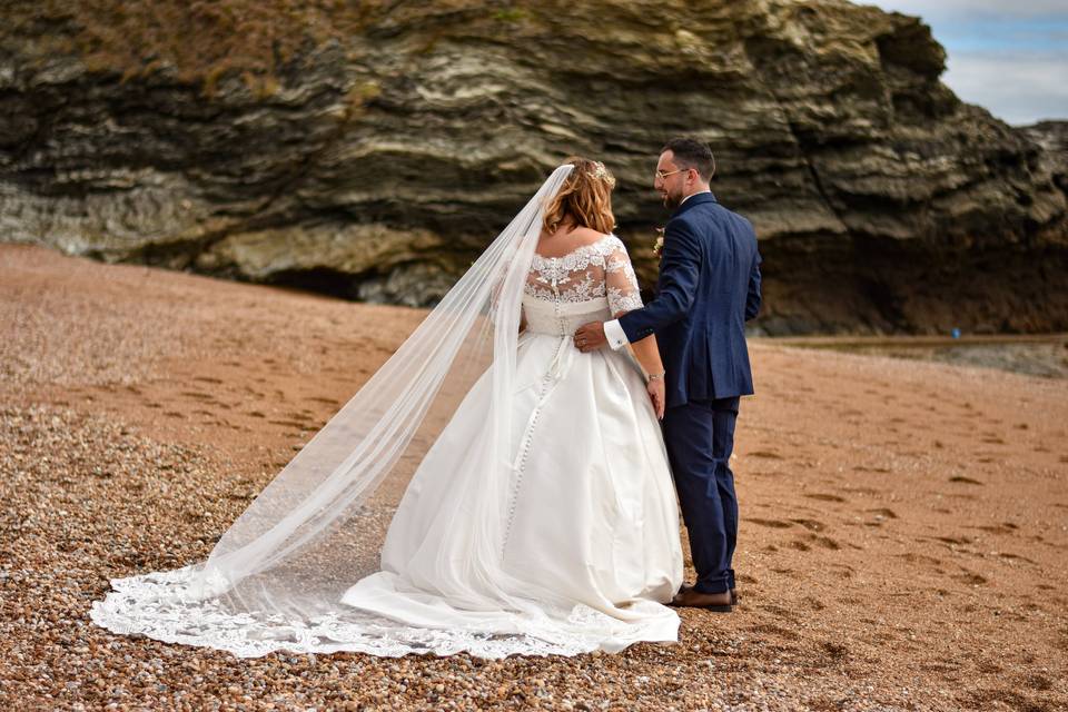 Un voile de 3m - photos mariée