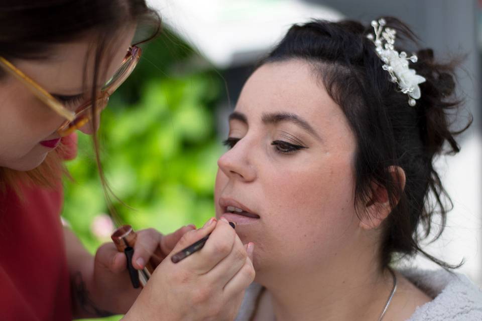 Maquillage de la mariée