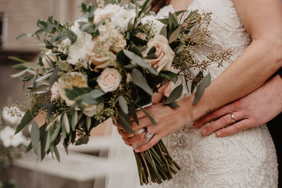 Zoom bouquet de mariée