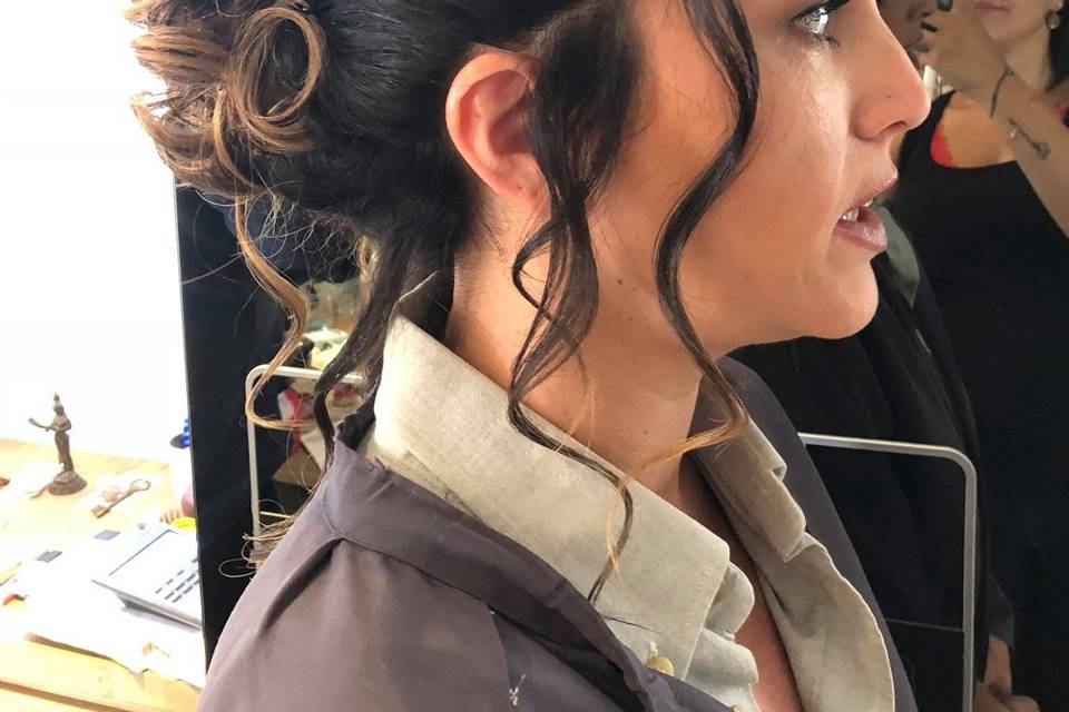 Chignon glamour