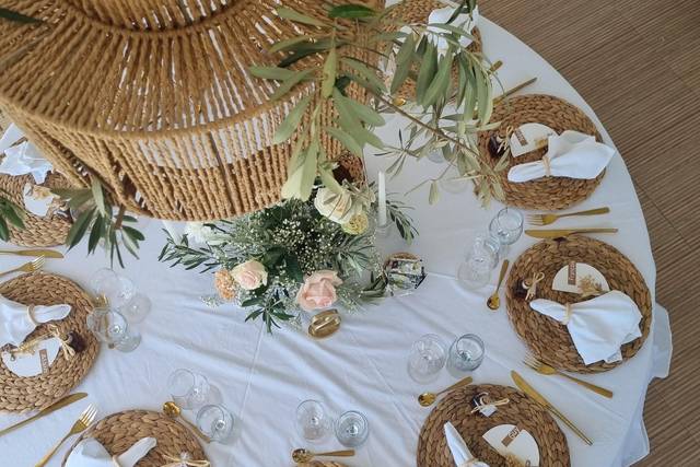 Table invités bohème