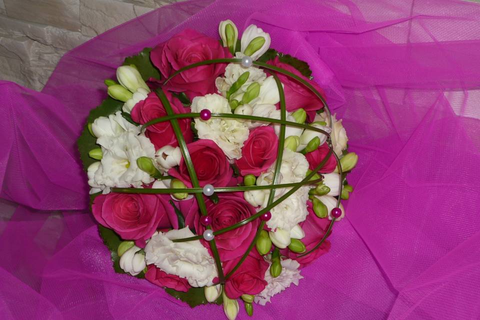 Bouquet rond rose