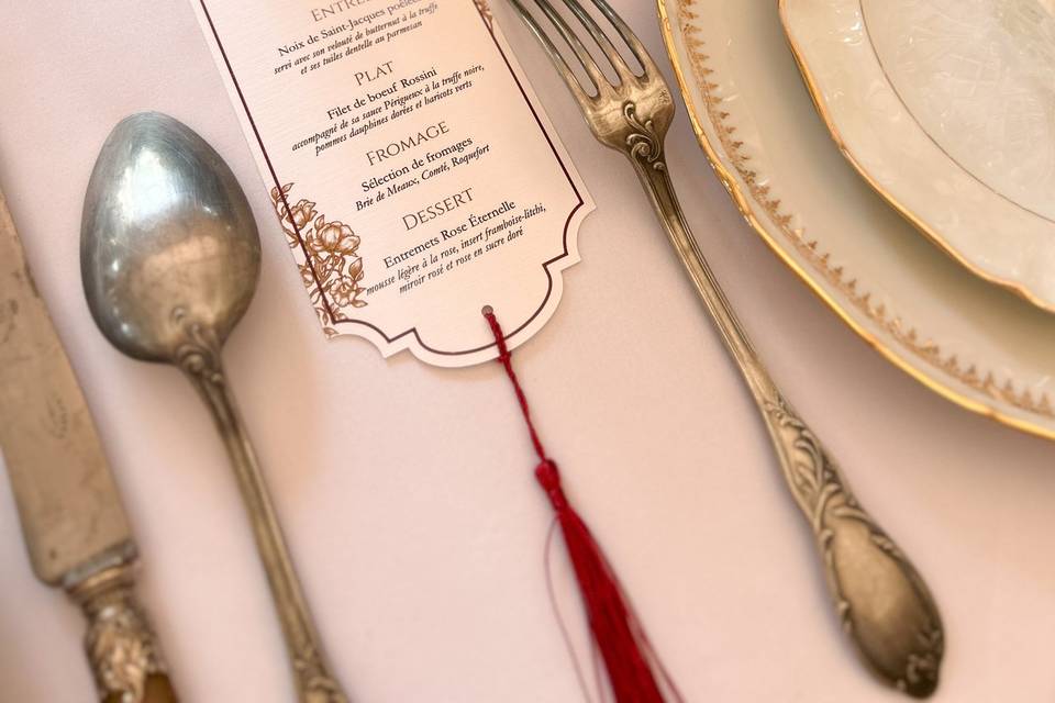 Menu et marque place « Beauty