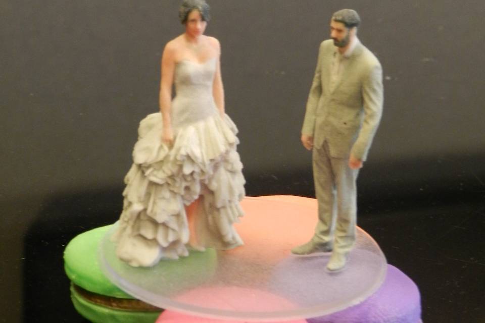 Figurines gâteaux, macarons