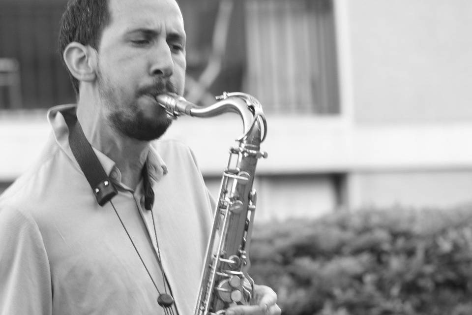 Benjamin au saxophone