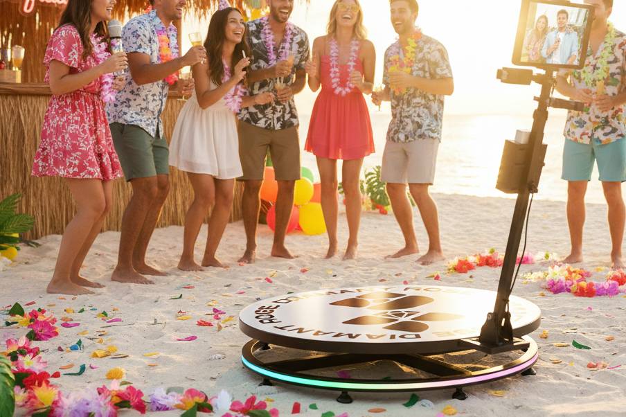 Vidéobooth plage