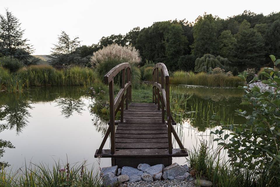 Le pont sur l'étang