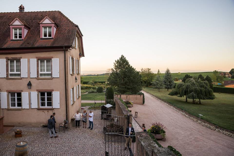 Vue sur la cour