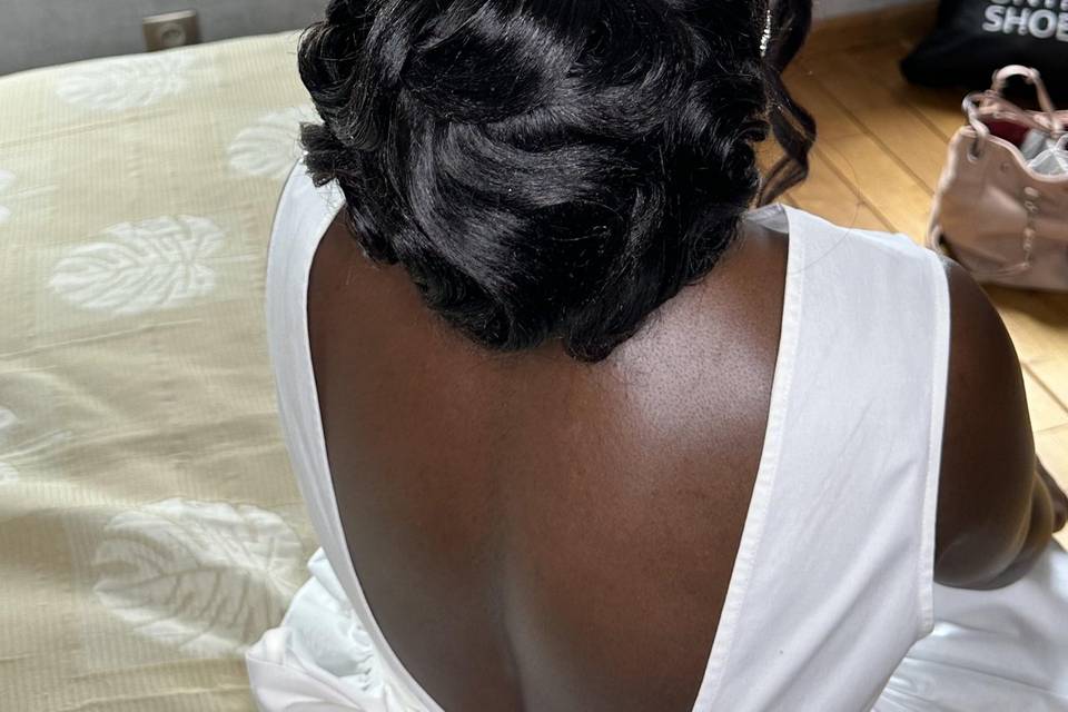 Chignon vague élégant