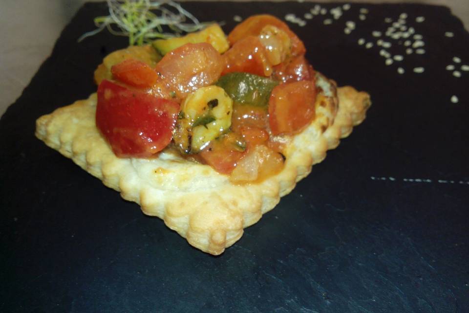 Tarte fine de légumes