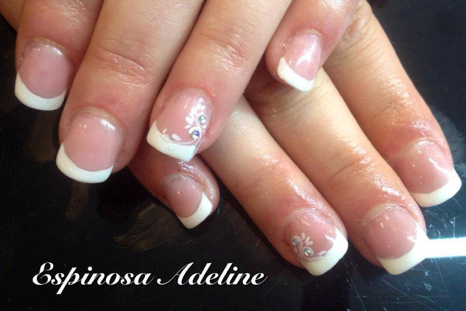 French blanche et nail art
