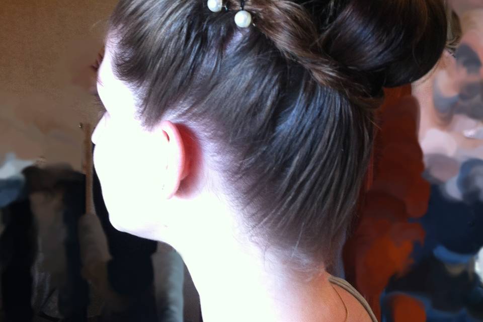 Chignon bas de mariée