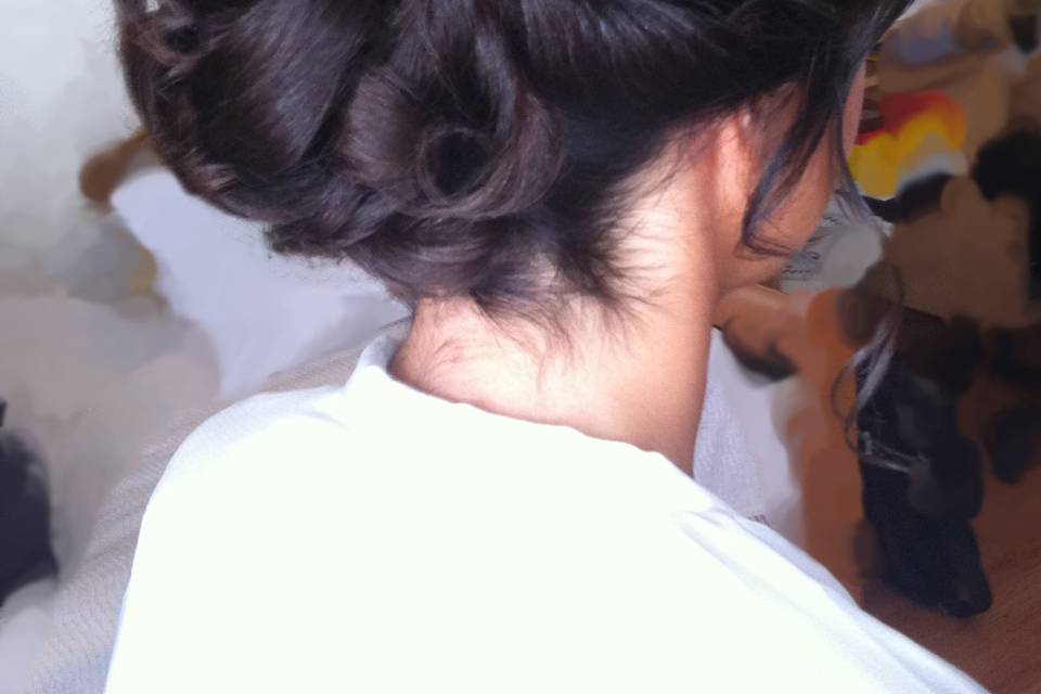 Chignon bas de mariée