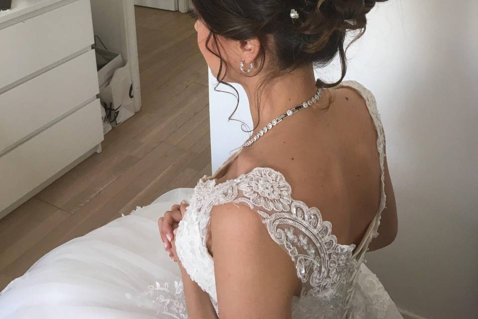 Chignon de mariée sur-mesure