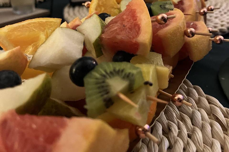 Brochette fruits frais