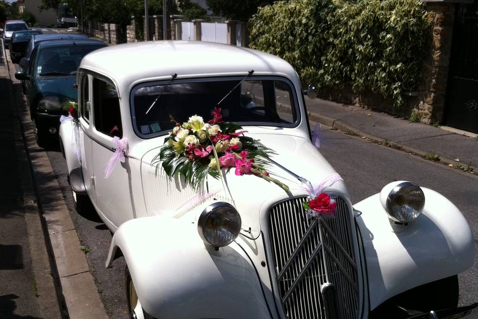 Citroën traction blanche