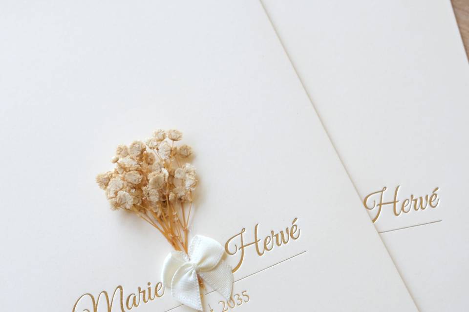 Faire part fleurs