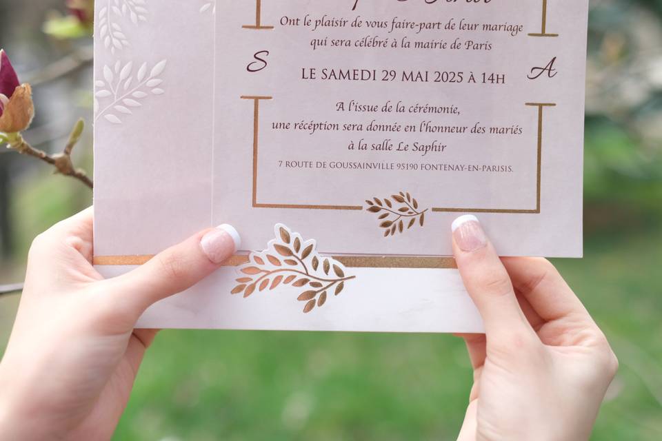 Faire-part mariage