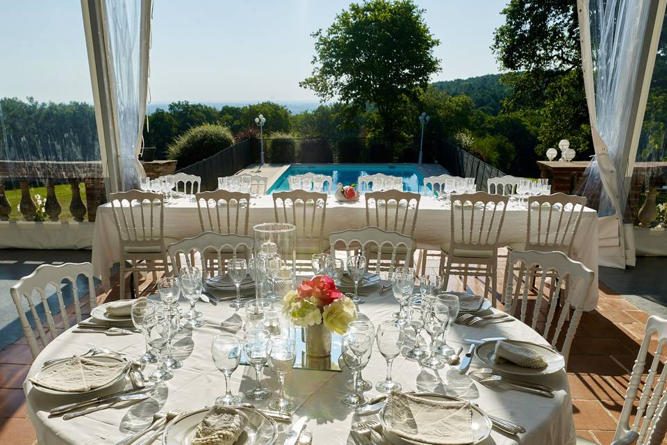 Vue sur la piscine