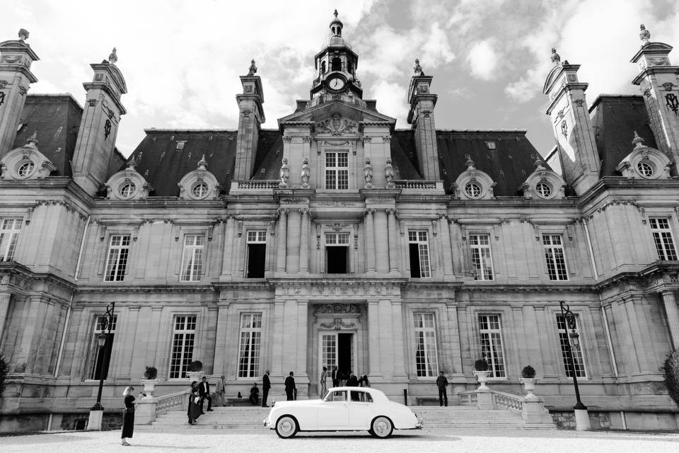 Chateau retro voiture