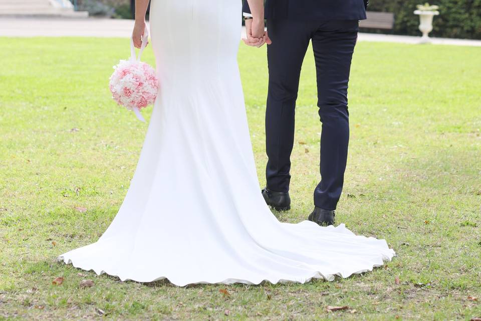 Bouquet de mariée sac