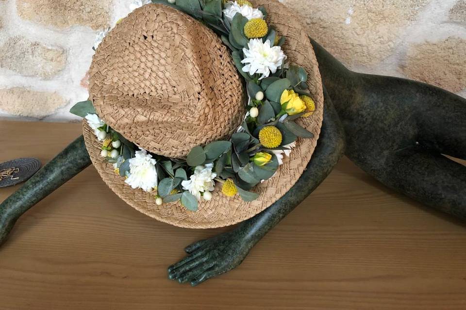 Chapeau fleurit