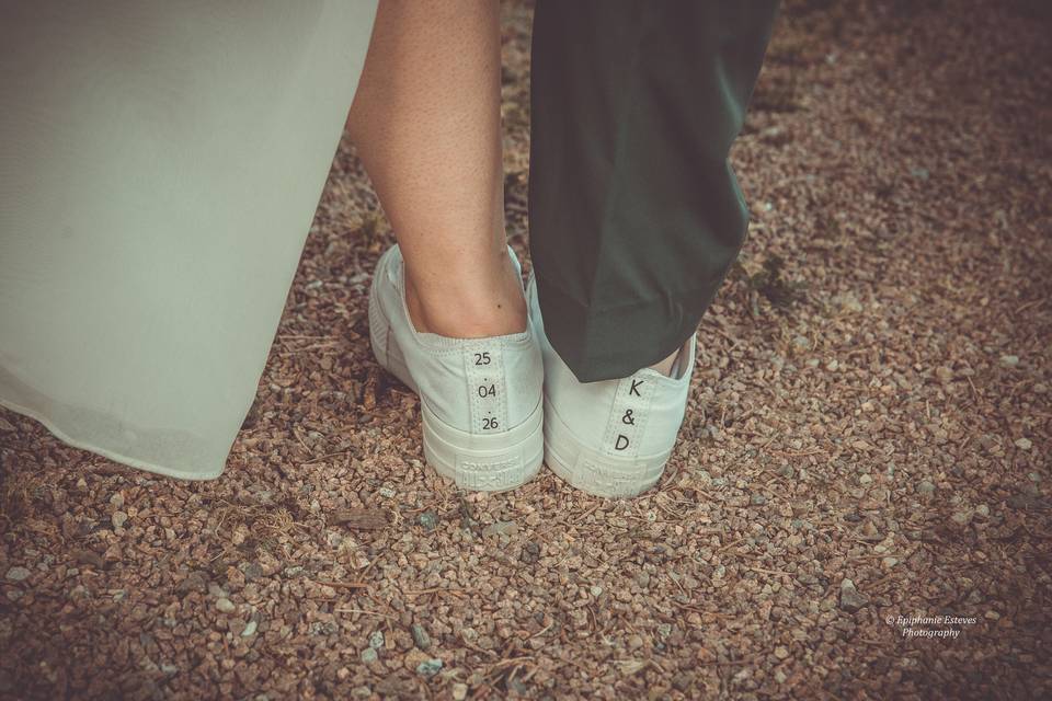 Chaussures des mariés