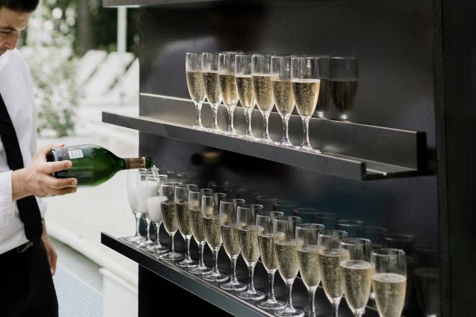 Mur de champagne
