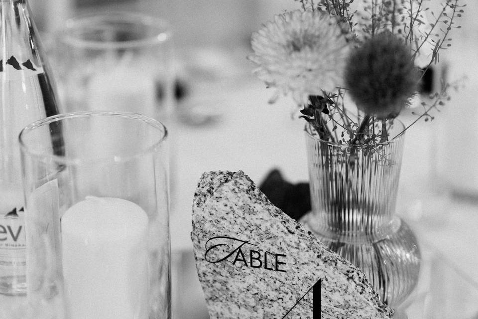 Signalétique de table