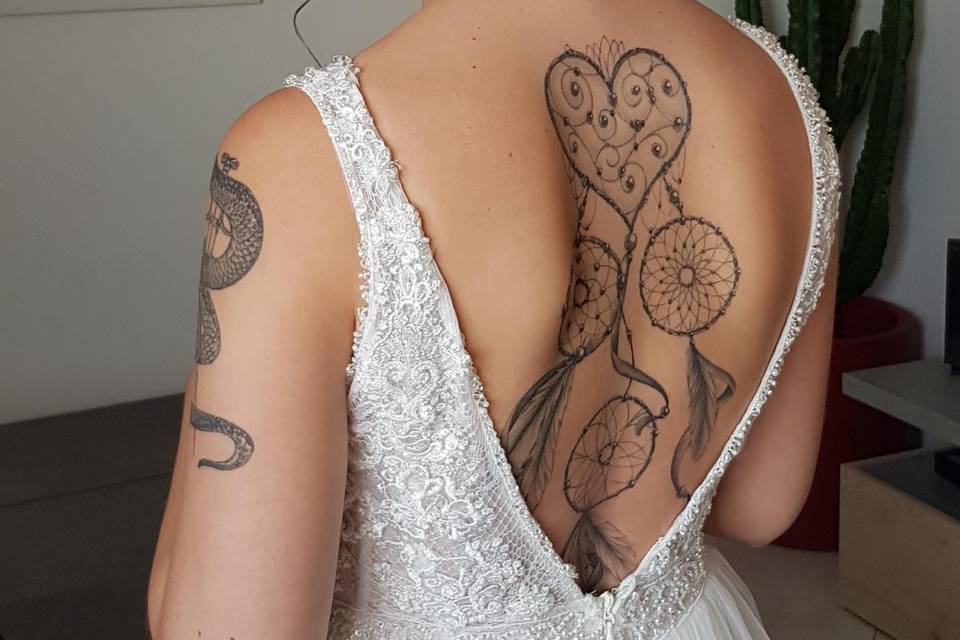 Mariée tatouée