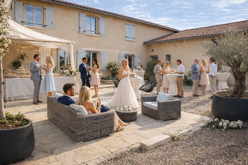 Vin d'honneur terrasse