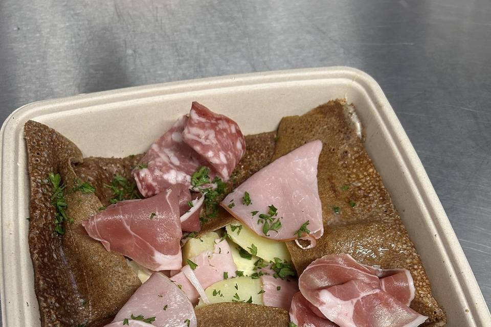 Galette façon raclette