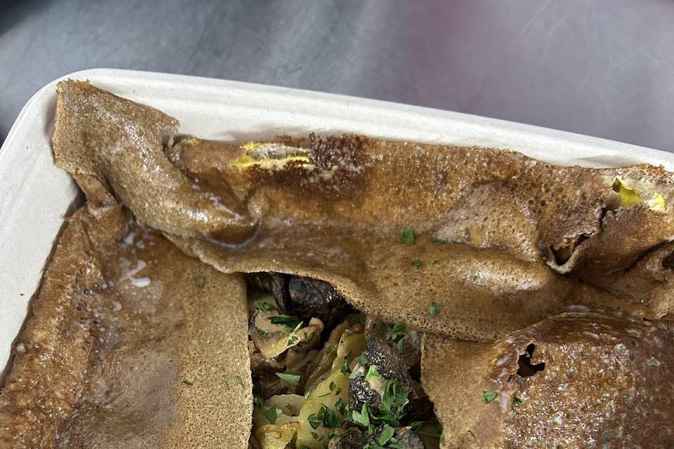 Galette aux cèpes et bolets
