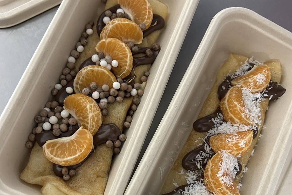 Crêpes sucrées de Noël