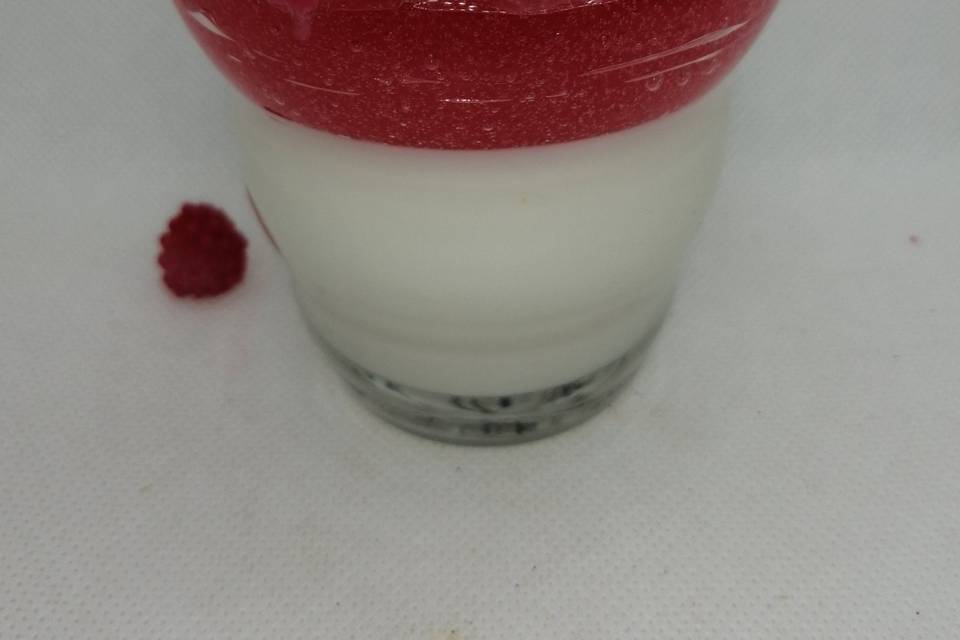 Bougie crème glacée framboise