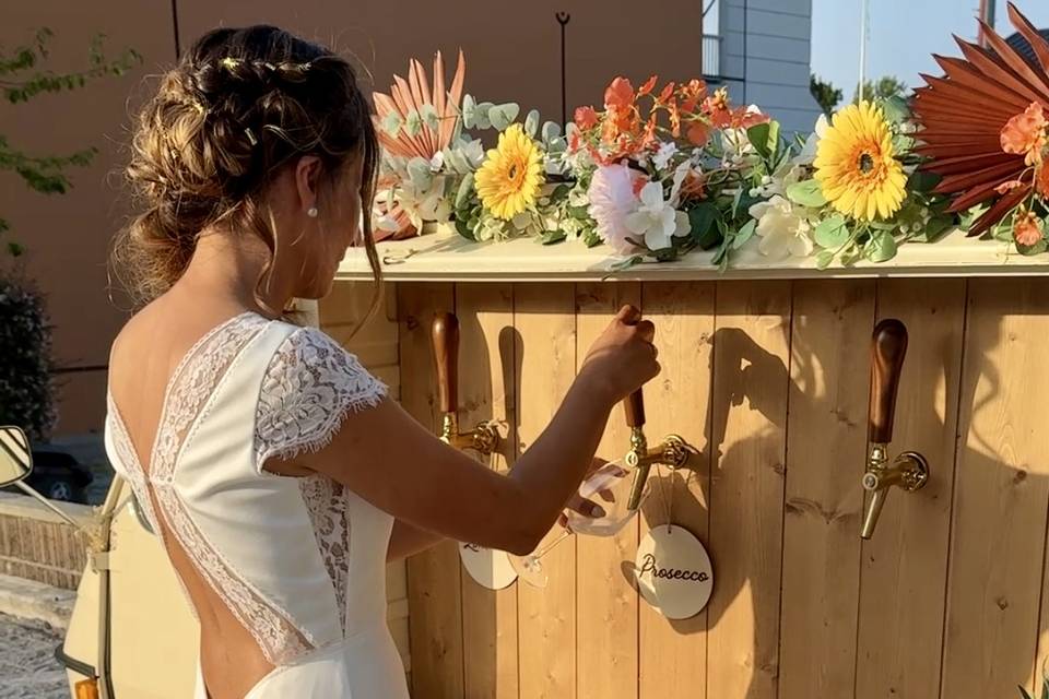 Bar mobile pour mariage