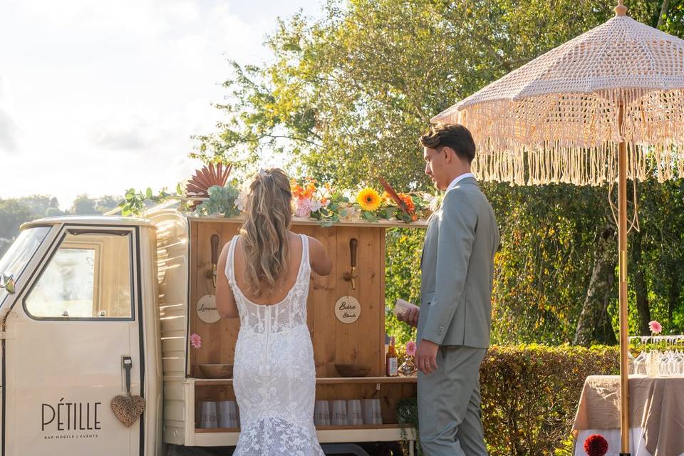 Bar mobile vintage mariage