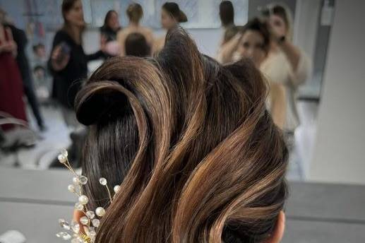 Chignon bas avec structuré