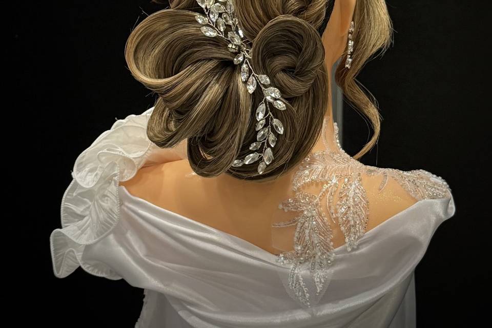 Chignon mariée romantique
