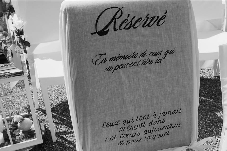 Chaise hommage