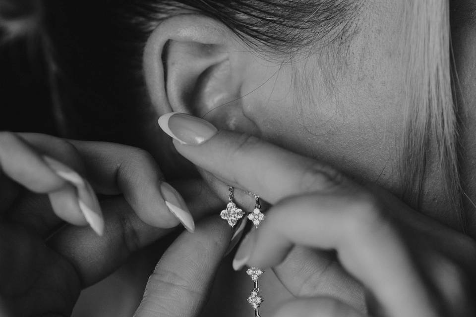 Details boucle d'oreille