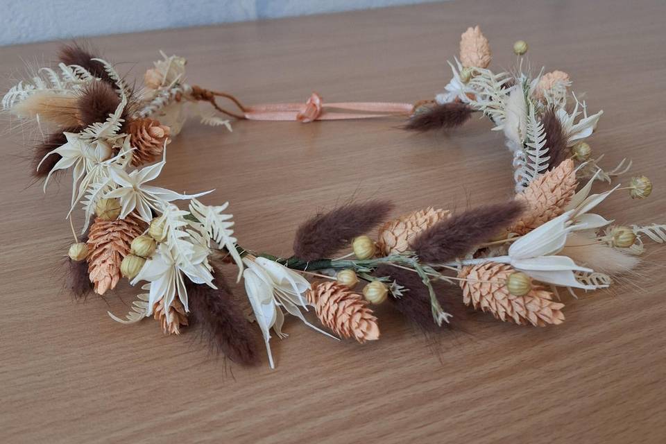 Couronne de tête terracotta