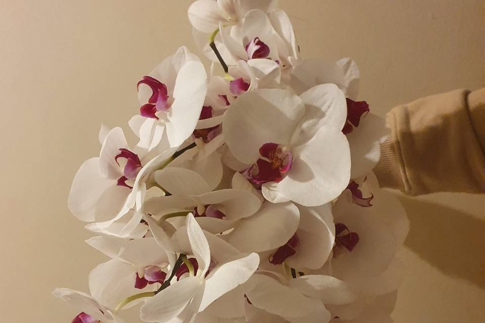 Bouquet d'orchidée en cascade