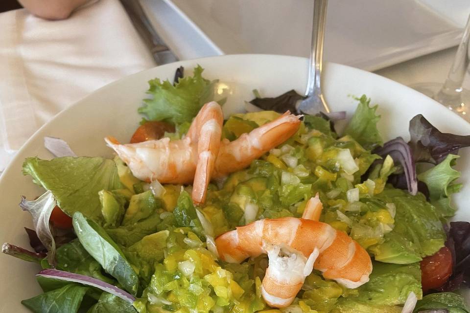 Salade avocat crevettes