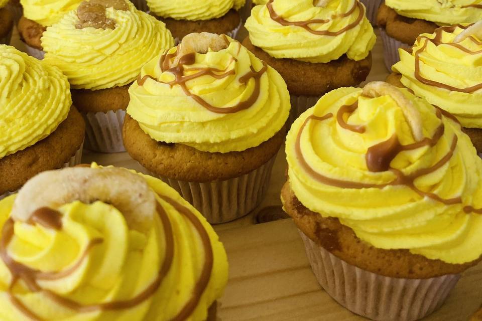 Cupcakes banane caramel b salé